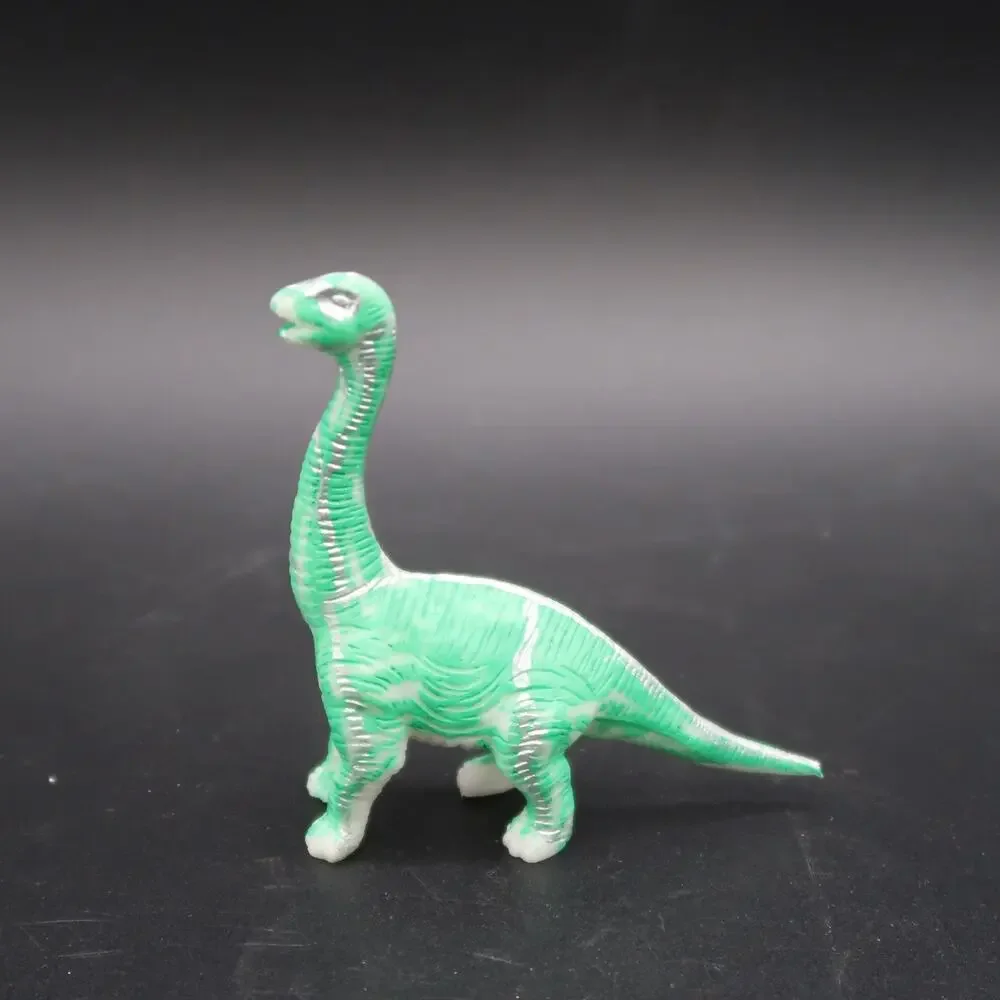Dinosaur Toys Set of 6 Plastic Rubber Velociraptor Brontosaurus Chinasaur Vtg